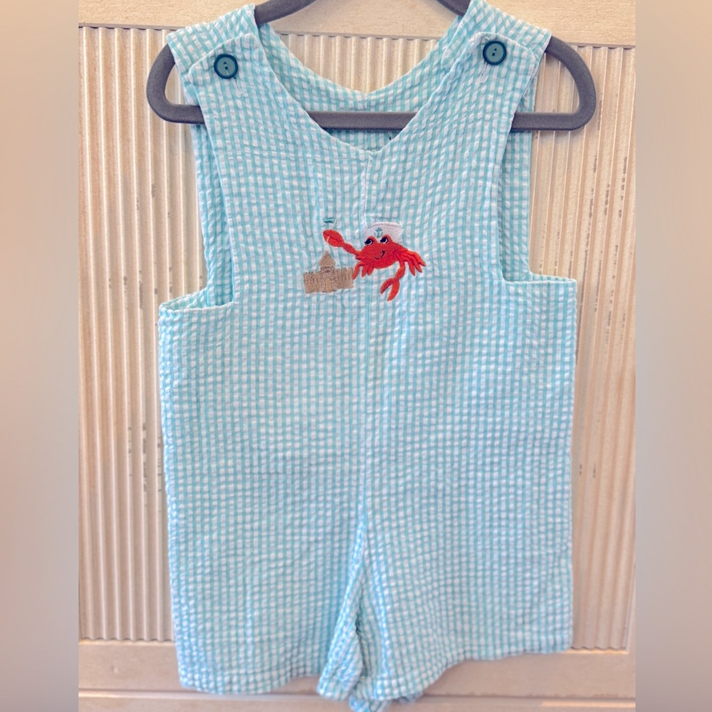 Blue/white Jon Jon, size 18M